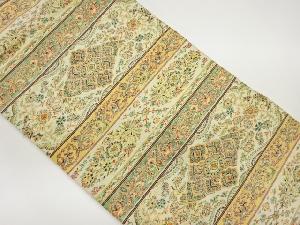 華紋に花唐草模様織出し名古屋帯